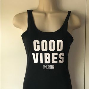 Victoria’s Secret Pink Bodysuit “Good Vibes”